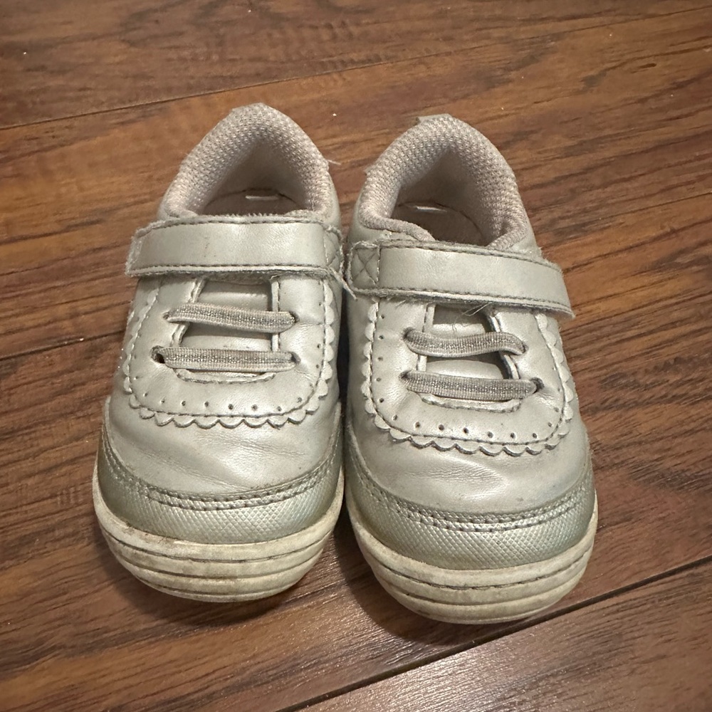 Stride Rite Silver Baby Walker Shoes